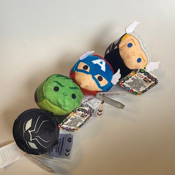 Marvel Other - Marvel Avengers  Disney Tsum Tsum Characters Bundle of 4 NWT.